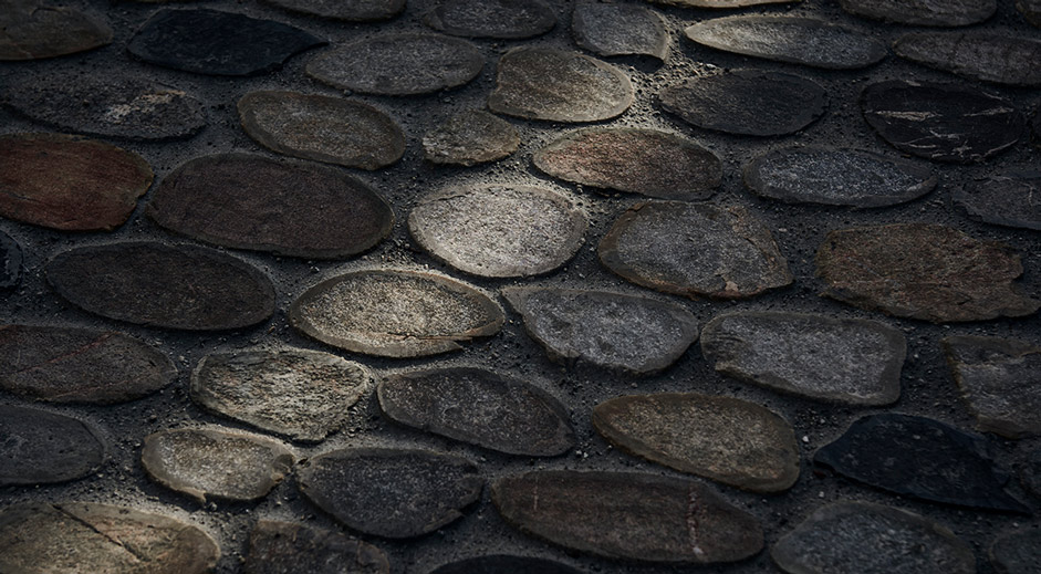 Kopfsteinpflaster Gesägt Geflammt / Flusswacken Gesägt Geflammt